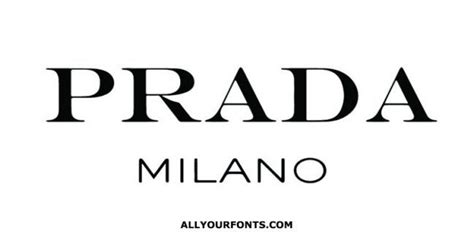 prada schriftart